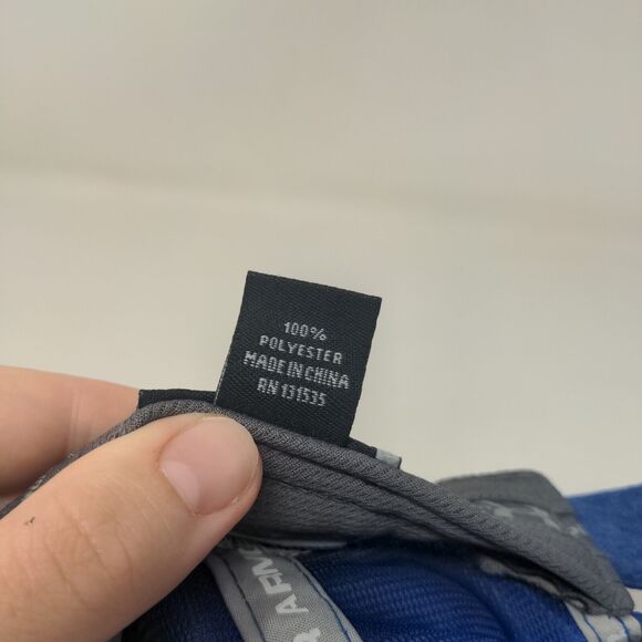 Under Armour Mens Strapback Hat Blue S-M Embroidered SM Stallions Logo Polyester - Picture 9 of 9